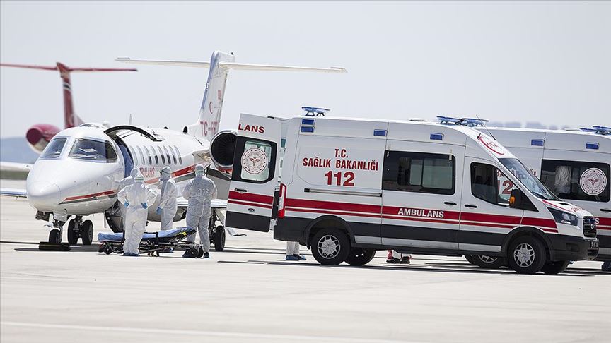 İSVEÇ’TEKİ TÜRK HASTA AMBULANS UÇAKLA TÜRKİYE’YE GETİRİLDİ