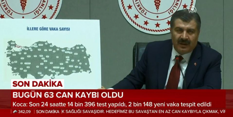 KORONAVİRÜS VAKALARI HANGİ İLLERDE BAKAN KOCA AÇIKLADI