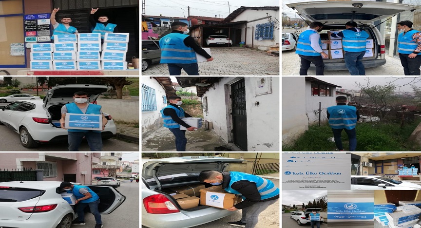 TUZLA ÜLKÜ OCAKLARI YARDIMA KOŞUYOR