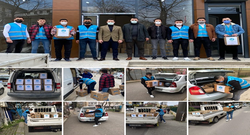 TUZLA ÜLKÜ OCAKLARINDAN ERZAK YARDIMI