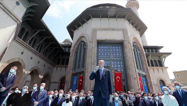 CUMHURBAŞKANI ERDOĞAN: TAKSİM CAMİMİZ, İSTANBUL’UN SEMBOLLERİ ARASINDAKİ SEÇKİN YERİNİ ŞİMDİDEN ALMIŞTIR