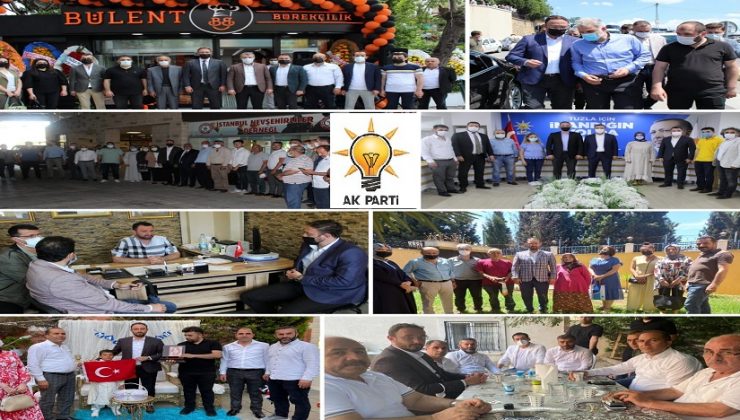 AK PARTİLİ TALHA TAYFUR VE EKİBİ MAHALLE MAHALLE SOKAK SOKAK DOLAŞIYOR