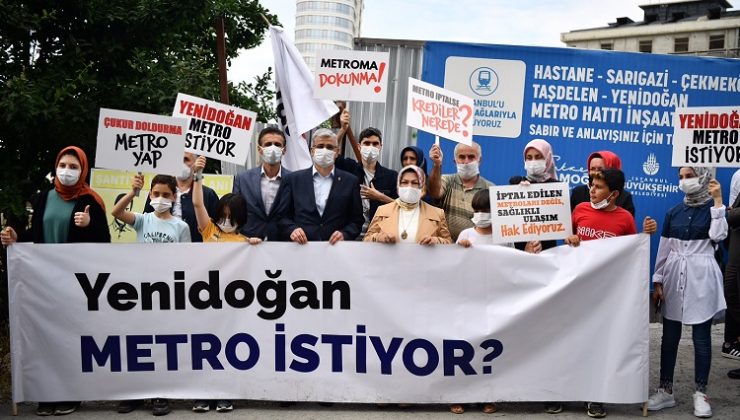 AK PARTİ’DEN İBB’NİN SANCAKTEPE-YENİDOĞAN METRO HATTI İÇİN AÇILAN ÇUKURLARI DOLDURMASINA TEPKİ