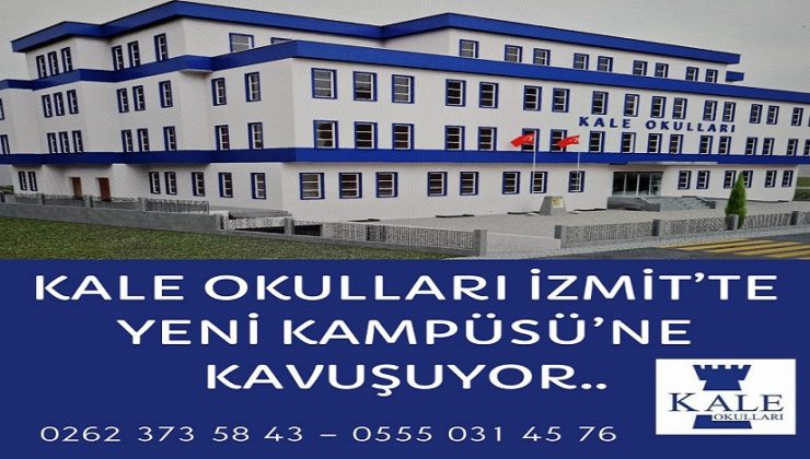 KALE OKULLARI’NDAN KOCAELİ’NE DEV BİR YATIRIM DAHA