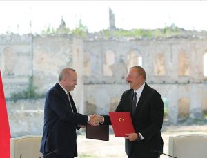 ERDOĞAN VE ALİYEV ‘ŞUŞA BEYANNAMESİ’NE İMZA ATTI