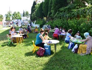 ÇOCUKLAR PANDEMİ SONRASI İLK DEFA TOPLU YAPILAN ETKİNLİKTE KEYİFLİ ANLAR YAŞADI