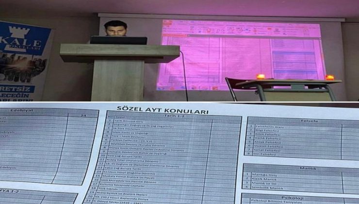 KALE OKULLARI YKS HAZIRLIĞINA ERKENDEN BAŞLADI!