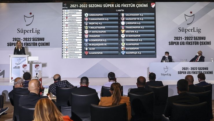 SÜPER LİG’DE 2021-2022 SEZONUNUN FİKSTÜR ÇEKİMİ YAPILDI