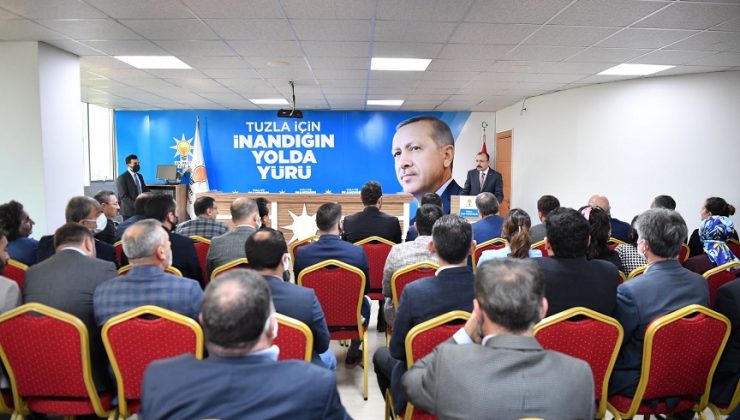 TİCARET BAKANI MEHMET MUŞ AK TUZLA TEŞKİLATI, TUZLA BELEDİYESİ VE TERSANELERİ ZİYARET ETTİ