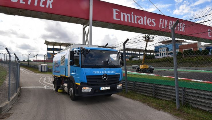 TUZLA BELEDİYESİ’NDEN FORMULA 1 YARIŞLARI İÇİN YOĞUN MESAİ