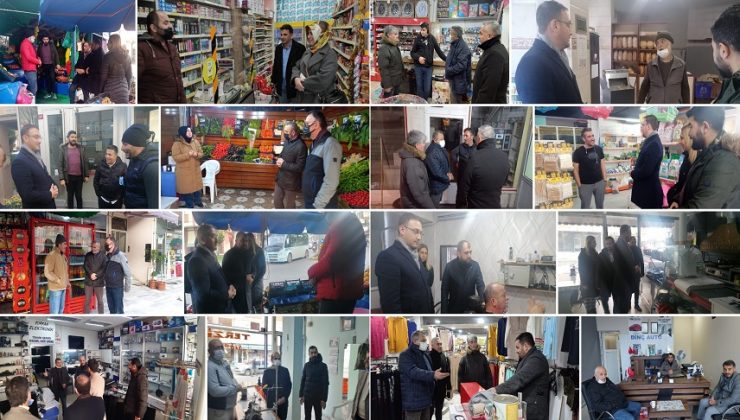 TUZLA AK PARTİ TEŞKİLATINDAN SOĞUK KIŞ GÜNÜNDE SICAK ZİYARET