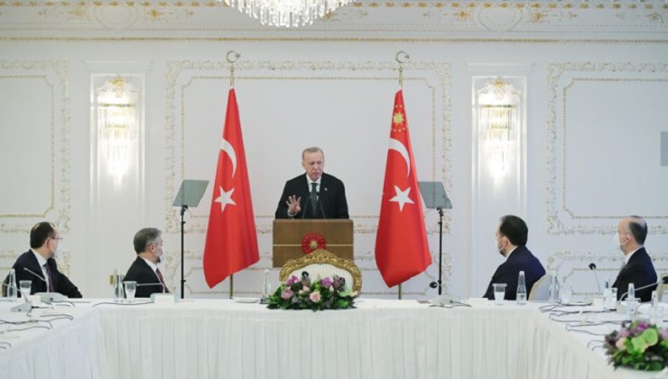 CUMHURBAŞKANI ERDOĞAN: BÜYÜME VE İHRACATTAKİ REKORLARA İLAVE OLARAK İSTİHDAMIMIZ SALGIN ÖNCESİNE GÖRE 2,7 MİLYON ARTTI