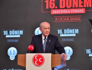 MHP GENEL BAŞKANI BAHÇELİ: “HİÇBİR ÇILGIN MİLLİ VARLIĞIMIZA ZİNCİR VURAMAYACAKTIR”