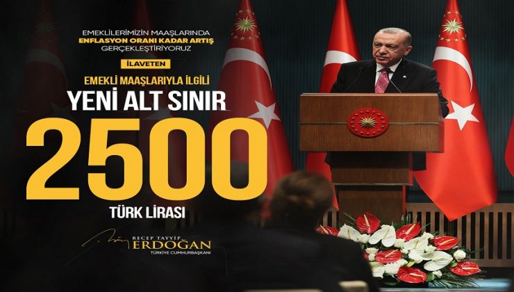 CUMHURBAŞKANI ERDOĞAN’DAN MEMUR VE EMEKLİYE EK ZAM MÜJDESİ