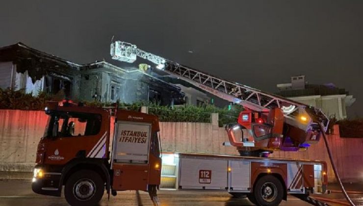 TUZLA’DA ÖZEL BİR VAKFA AİT MİSAFİRHANE ALEV ALEV YANDI