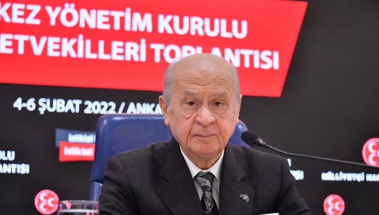 BAHÇELİ: CUMHURBAŞKANI ERDOĞAN’IN TEKRAR ADAY OLMASININ ÖNÜNDE HERHANGİ BİR ENGEL BULUNMAMAKTADIR