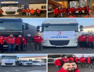 TUZLA TÜRK KIZILAY’INDAN UKRAYNA’YA 2 TIR YARDIM