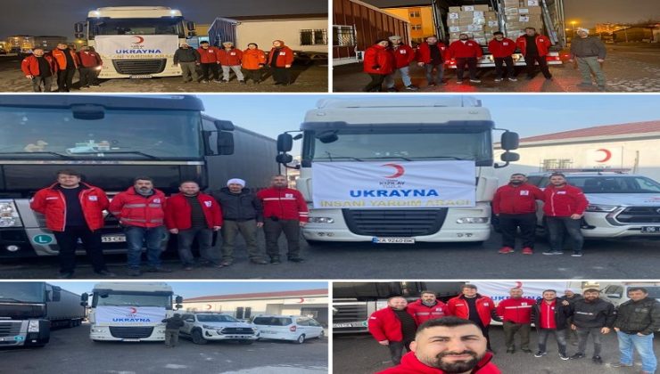 TUZLA TÜRK KIZILAY’INDAN UKRAYNA’YA 2 TIR YARDIM