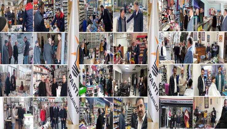 AK TUZLA TÜM MAHALLELERDE ESNAFI SIK SIK ZİYARET EDİYOR