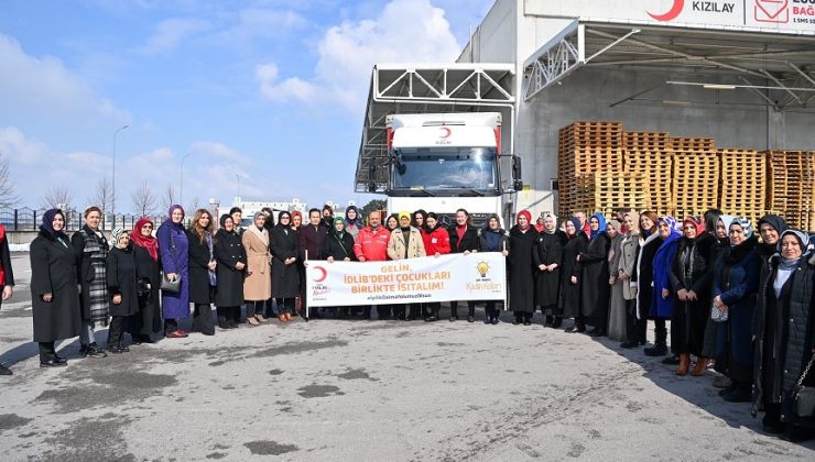ÇOCUKLARI BİRLİKTE ISITALIM KAMPANYASINDA İDLİB’E 3 TIR MALZEME GÖNDERİLDİ
