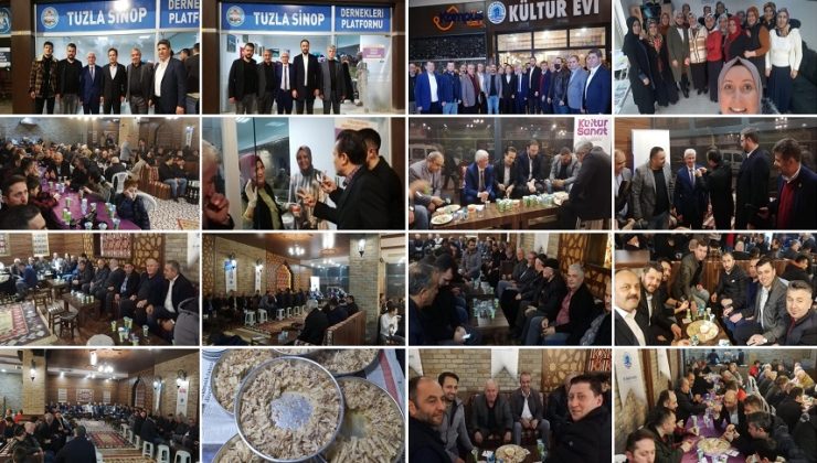 SİNOPLULAR TUZLA’DA TİRİT GECESİNDE BULUŞTU