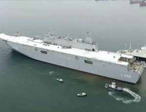 TÜRKİYE’NİN EN BÜYÜK ASKERİ GEMİSİ TCG ANADOLU GÖREVE HAZIRLANIYOR