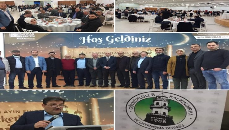 AKŞEMSEDDİN HZ.’NİN DİYARI BOLU/GÖYNÜKLÜLER, İSTANBUL GÖYNÜKLÜLER DERNEĞINİN DÜZENLEDİĞİ İFTAR PROGRAMINDA BİR ARAYA GELDİ