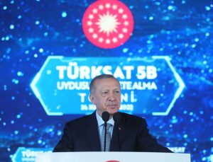 CUMHURBAŞKANI ERDOĞAN: YERLİ VE MİLLİ GÖZETLEME UYDUMUZ İMECE’Yİ 2023’ÜN OCAK AYINDA UZAYA FIRLATIYORUZ
