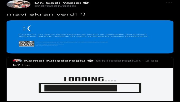 BAŞKAN YAZICI’DAN KEMAL KILIÇDAROĞLU’NA ‘MAVİ EKRAN’ UYARISI