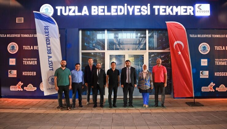 KOSGEB BAŞKANI HASAN BASRİ KURT, TUZLA BELEDİYESİ TEKNOLOJİ MERKEZİ’Nİ GEZDİ