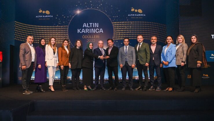 EVDEN EVE İYİLİK PROJESİ’NE ALTIN KARINCA ÖDÜLÜ