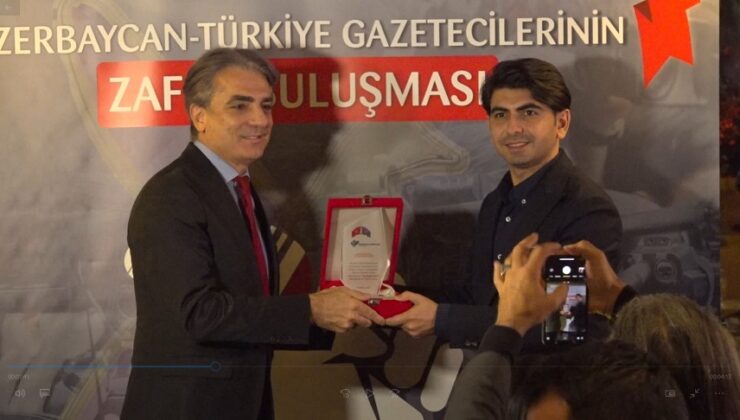 AZERBAYCAN-TÜRKİYE GAZETECİLERİNİN ZAFER BULUŞMASI ETKİNLİĞİ DÜZENLENDİ