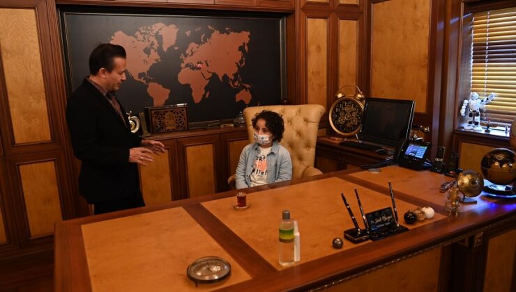 BAŞKAN YAZICI, LÖSEMİLİ ÇOCUKLARLA BULUŞTU, KRONİK HASTALIKLAR MERKEZİ’NİN MÜJDESİNİ VERDİ