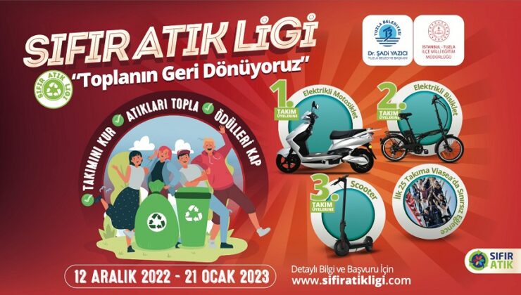 TUZLA BELEDİYESİ SIFIR ATIK LİGİ BAŞLIYOR