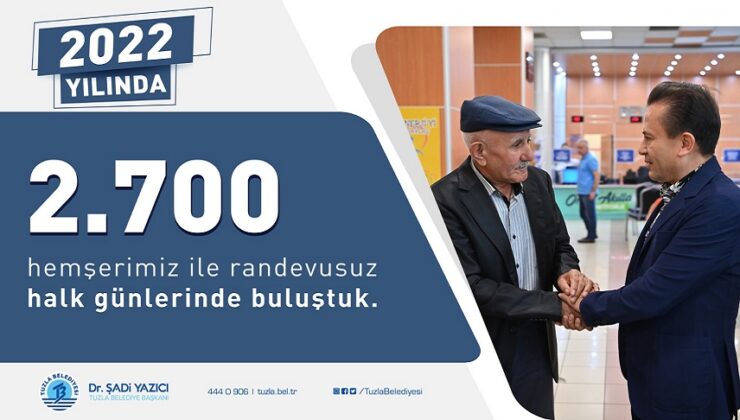 BAŞKAN YAZICI, 2023 YILININ İLK HALK GÜNÜ’NDE VATANDAŞLAR İLE BİR ARAYA GELDİ