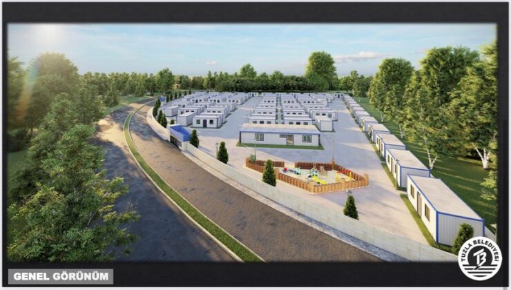 TUZLA BELEDİYESİ’NİN HATAY’A KURACAĞI KONTEYNER KENTİN DETAYLARI BELLİ OLDU