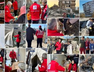 TUZLALILARDAN ALDIĞI GÜÇ İLE KIZILAY DEPREM YARALARINI SARMAYA DEVAM EDİYOR