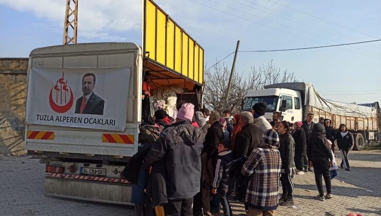 TUZLANIN ALPERENLERİ ‘MUHSİN YAZICIOĞLU YARDIM KONVOYU’ İLE HATAY’DA