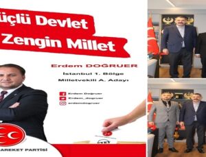 ÖNCEKİ DÖNEM İLÇE BAŞKANI ERDEM DOĞRUER A.ADAYI OLDU