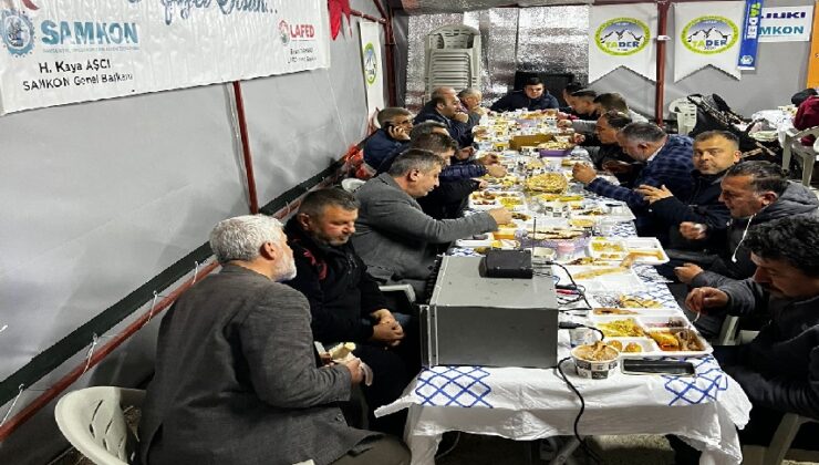 TUZLA YAYLA SAMSUNLULAR DERNEĞİNDEN ANLAMLI İFTAR VE SAHUR YEMEĞİ