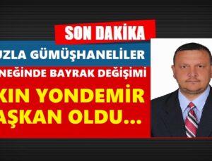 TUZLA GÜMÜŞHANELİLER DERNEĞİNDE BAYRAK DEĞİŞİMİ