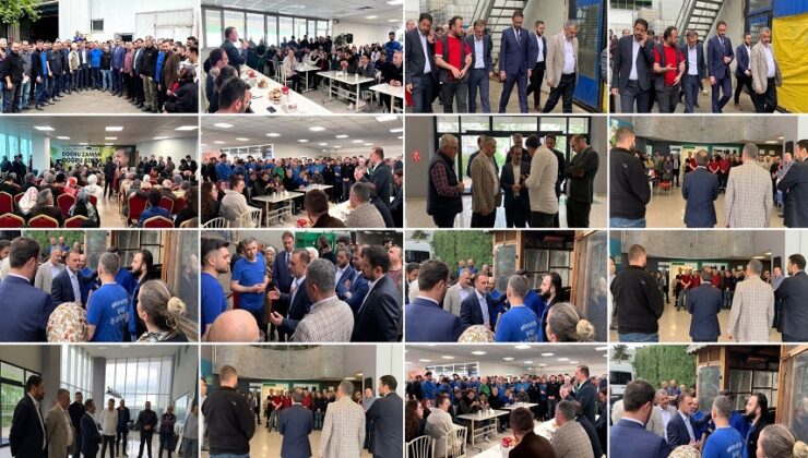 ERKAN KANDEMİR TUZLA’DA FABRİKALARI ZİYARET ETTİ