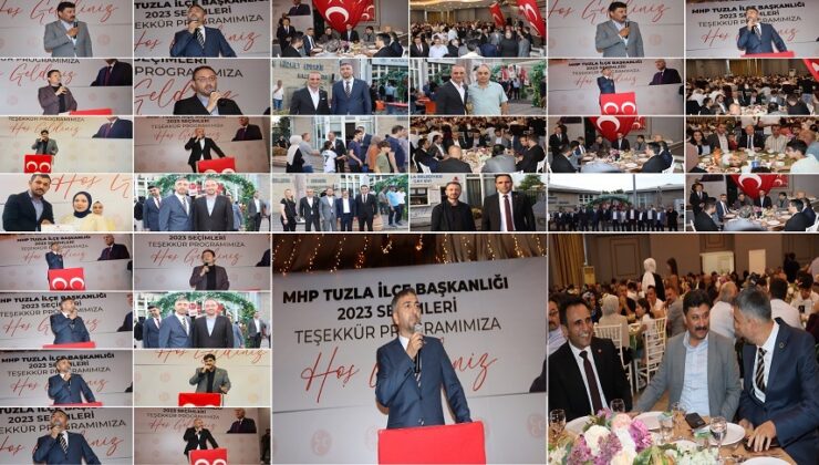 MHP TUZLA TEŞKİLATI TEŞEKKÜR YEMEĞİNDE BULUŞTU