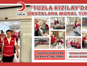 “KIZILAY’DAN HASTALARA MORAL TIRAŞI”