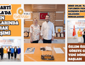 AK PARTİ TUZLA KADIN KOLLARINDA BAYRAK DEĞİŞİMİ