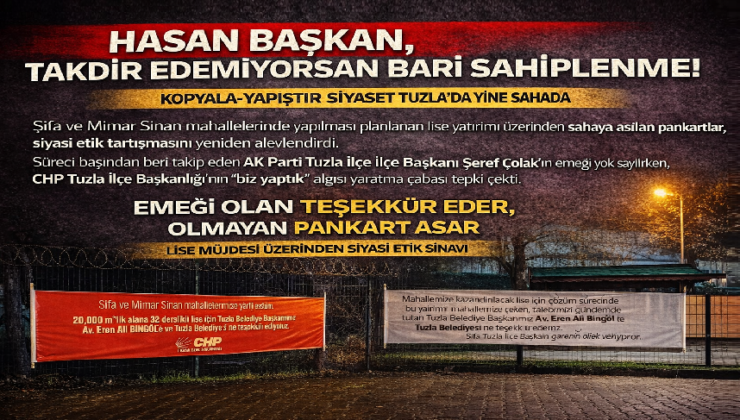 HASAN BAŞKAN, TAKDİR EDEMİYORSAN BARİ SAHİPLENME!