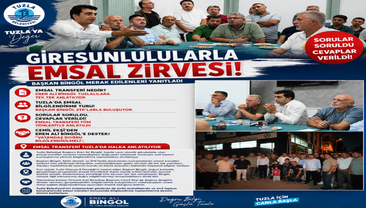 GİRESUNLULARLA EMSAL ZİRVESİ! BAŞKAN BİNGÖL MERAK EDİLENLERİ YANITLADI