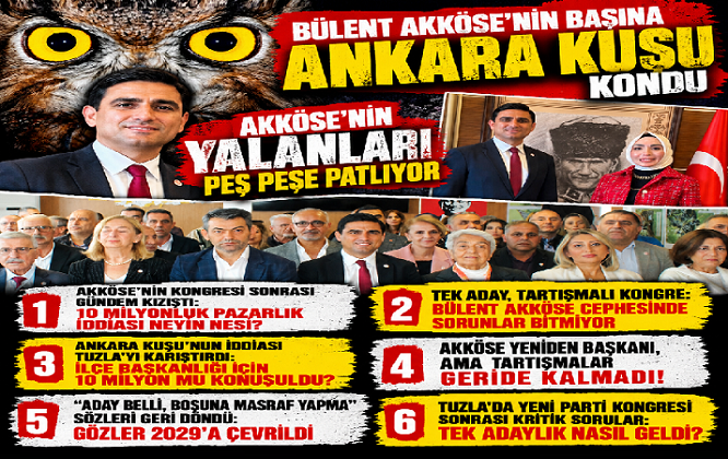 BÜLENT AKKÖSE’NİN BAŞINA ANKARA KUŞU KONDU